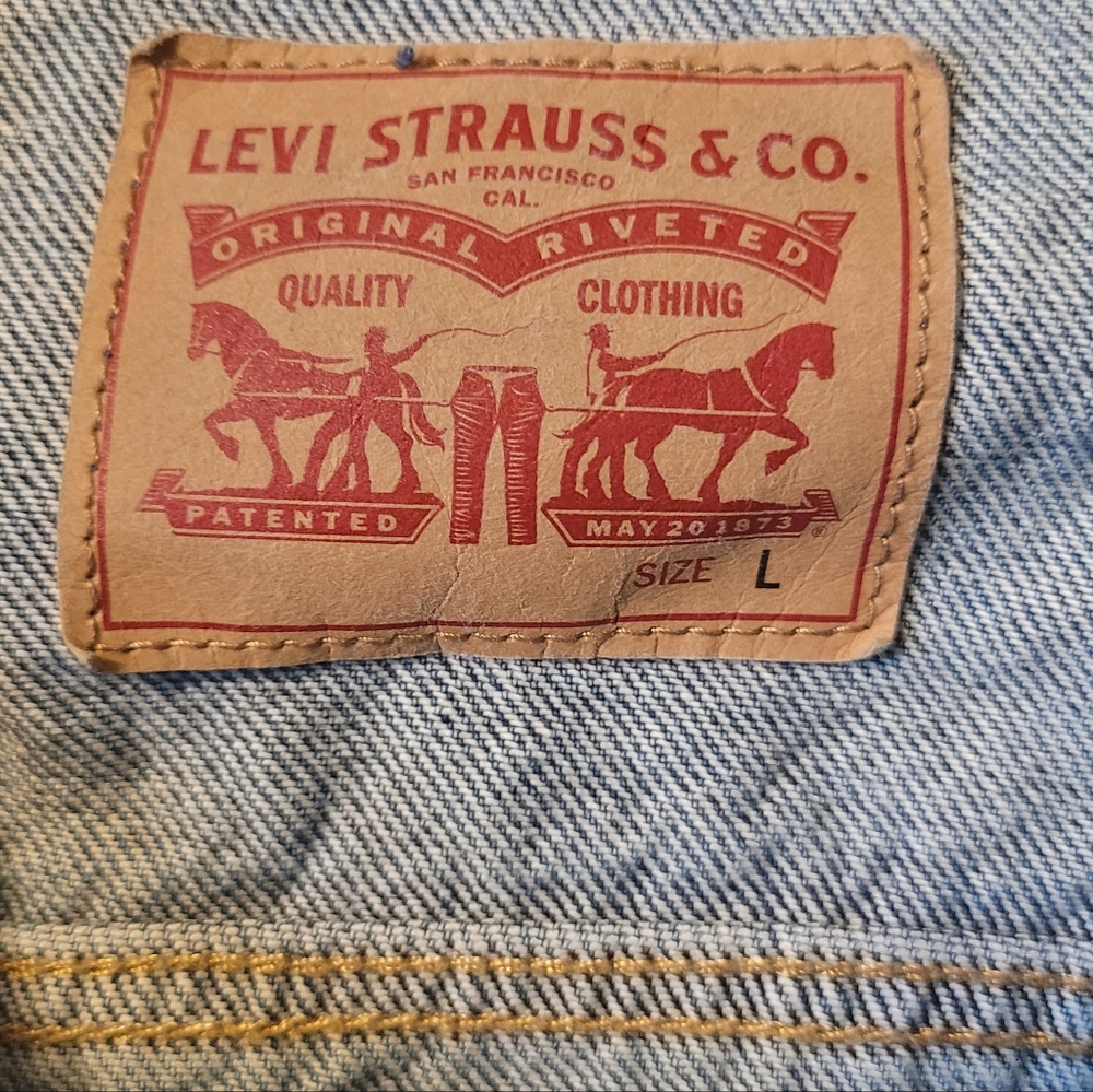 Levi's Women's Trucker Jean Jacket Size Large Grunge Revival - Picture 2 of 6